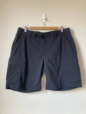 REI Sahara Relaxed Hiking Cargo Shorts Black Sz 14